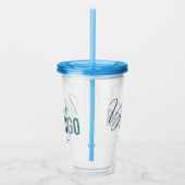 昇進項目最低無し、わらが付いているタンブラー アクリルタンブラー (右)