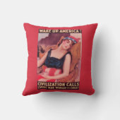 昇進AmericaWar IIの米国 クッション (裏面)