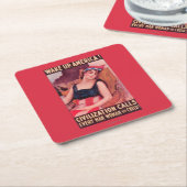 昇進AmericaWar IIの米国 スクエアペーパーコースター (アングル)