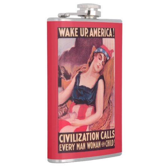 昇進AmericaWar IIの米国 フラスク (右)