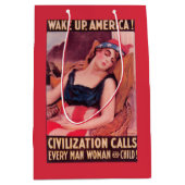 昇進AmericaWar IIの米国 ミディアムペーパーバッグ (正面)