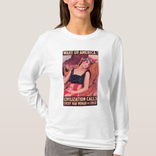 昇進AmericaWar IIの米国 Tシャツ (正面)