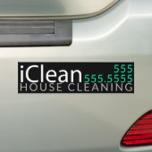 昇進IClean.Houseのクリーニングの窓拭き バンパーステッカー (車上)