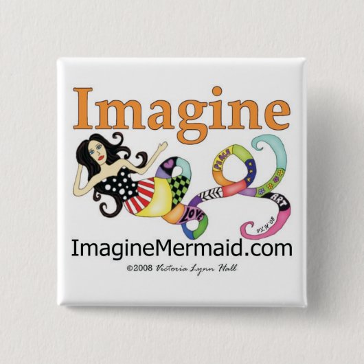 昇進ImagineMermaid.com 缶バッジ (正面)