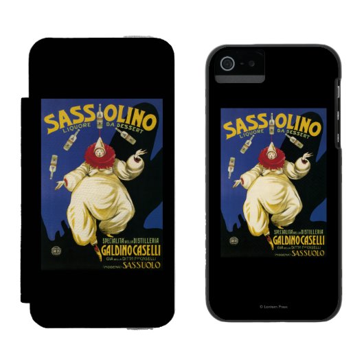 昇進Sassolino Liquore daのデザート Incipio iPhoneウォレットケース (並び)