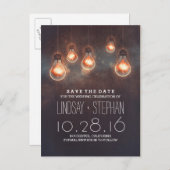 明お洒落かりは夢のようなロマンチックな日付を保存 案内ポストカード (正面/裏面)