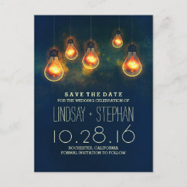 明お洒落かりは夢のようなロマンチックな日付を保存 案内ポストカード