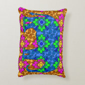 明お洒落るいペイズリーカラフル象 アクセントクッション (裏面(縦))