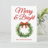 明お洒落るいメリークリスマスリース シーズンカード (スタンド正面)