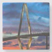 明かりが付いている来間に ストーンコースター (正面)