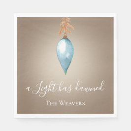 明かりが明けた | オリジナル水彩クリスマス スタンダードランチョンナプキン