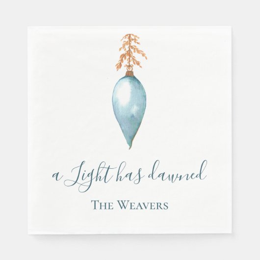 明かりが明けた | カスタム スタンダードランチョンナプキン (正面)