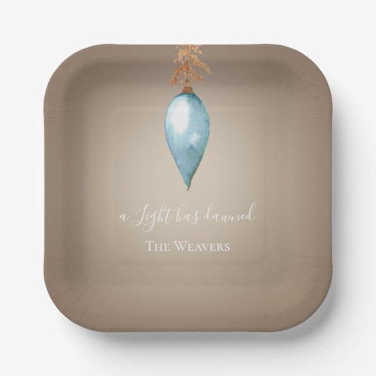 明かりが明けた | カスタム ペーパープレート (正面)