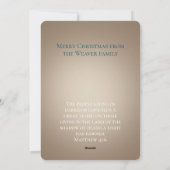 明かりが明けた | 水彩カスタムクリスマス シーズンカード (裏面)