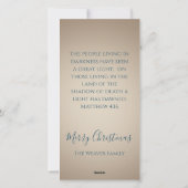 明かりが明けた | 水彩カスタムクリスマス シーズンカード (裏面)