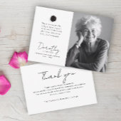 明かりが残る | メモリアルバラカスタム写真 サンキューカード