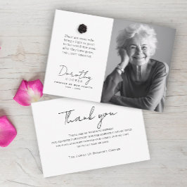 明かりが残る | メモリアルバラカスタム写真 サンキューカード