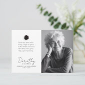 明かりが残る | メモリアルバラカスタム写真 サンキューカード (スタンド正面)