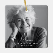 明かりが残る | メモリアルバラカスタム写真 セラミックオーナメント (正面)