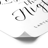 明かりが灯ると看板が結婚消える ポスター (角)