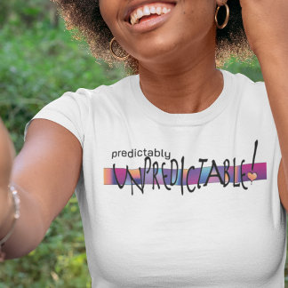 明かりで予測カラフルできない Tシャツ