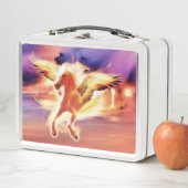 明かりのあるペガサスの鉛 メタルランチボックス (インサイチュ)