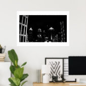 明かりのついた尖塔の中で ポスター (ホームオフィス)