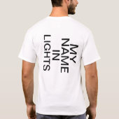 「明かりの私の名前」 Tシャツ (裏面)