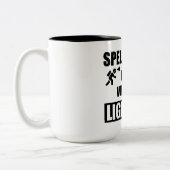 明かりをつけて飛び込む ツートーンマグカップ (左)