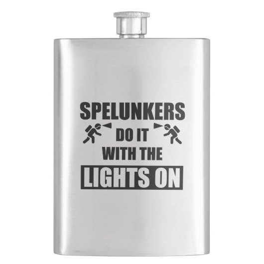 明かりをつけて飛び込む フラスク (正面)