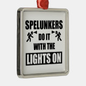 明かりをつけて飛び込む メタルオーナメント (右)