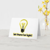 明かりをつける カード (黄色い花)