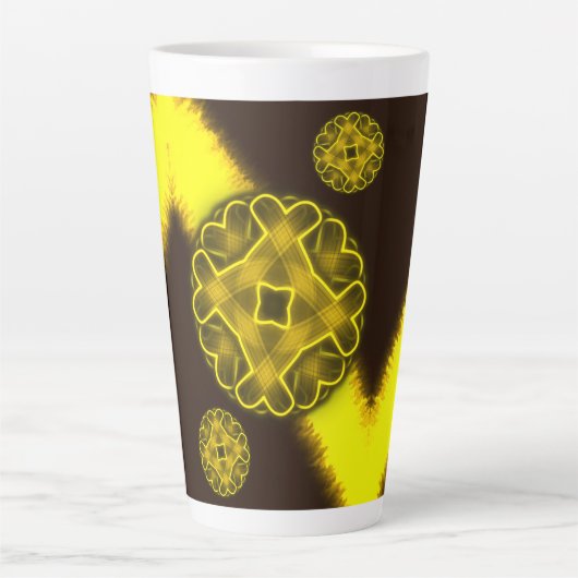 明かりを見る カフェラテマグ (正面)