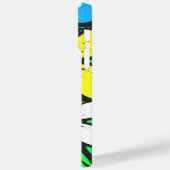 明かわいらしるい夏の花ブルー黄色と緑 Case-Mate iPhoneケース (裏面 / 左)