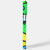 明かわいらしるい夏の花ブルー黄色と緑 Case-Mate iPhoneケース (裏面 / 右)