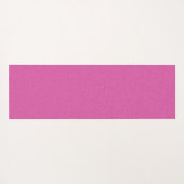 明かわいらしるい白デイジーグリ葉ーンステムピンク ヨガマット (裏面(横))