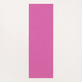 明かわいらしるい白デイジーグリ葉ーンステムピンク ヨガマット (裏面)