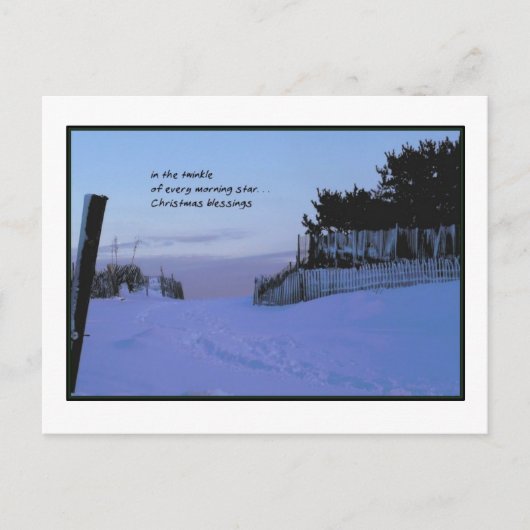 明けの明星のクリスマス シーズンポストカード (正面)