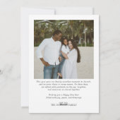 明けましておめでとうございます　モダン・ファミリー　新年のご挨拶　２　写真コラージュ シーズンカード (裏面)