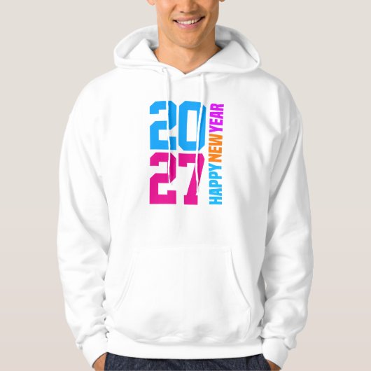 明けましておめでとうございます 2027 パーカ (正面)