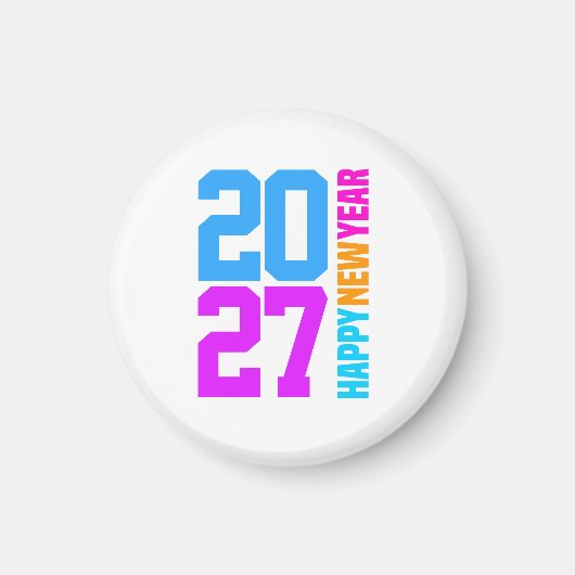 明けましておめでとうございます 2027 マグネット (正面)