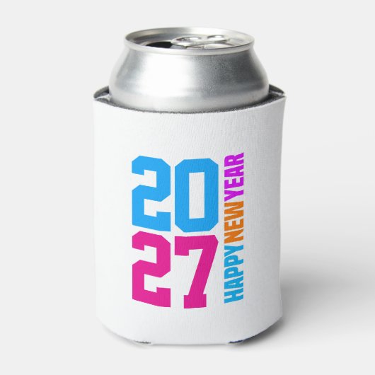 明けましておめでとうございます 2027 缶クーラー (缶正面)