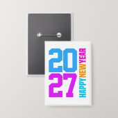 明けましておめでとうございます 2027 缶バッジ (正面/裏面)