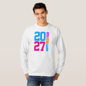 明けましておめでとうございます 2027 Tシャツ (正面フル)