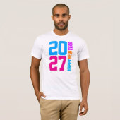 明けましておめでとうございます 2027 Tシャツ (正面フル)