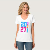 明けましておめでとうございます 2027 Tシャツ (正面フル)