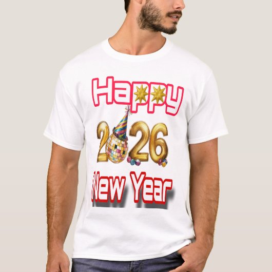 明けましておめでとうございます  Tシャツ (正面)