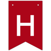 明けましておめでとうのお祝い色文字 バンティングフラッグ (第2の旗)