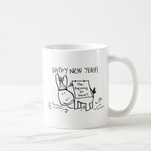 明けましておめでとうのろば コーヒーマグカップ