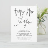 明けましておめでとうのイブのパーティの招待状 招待状 (スタンド正面)